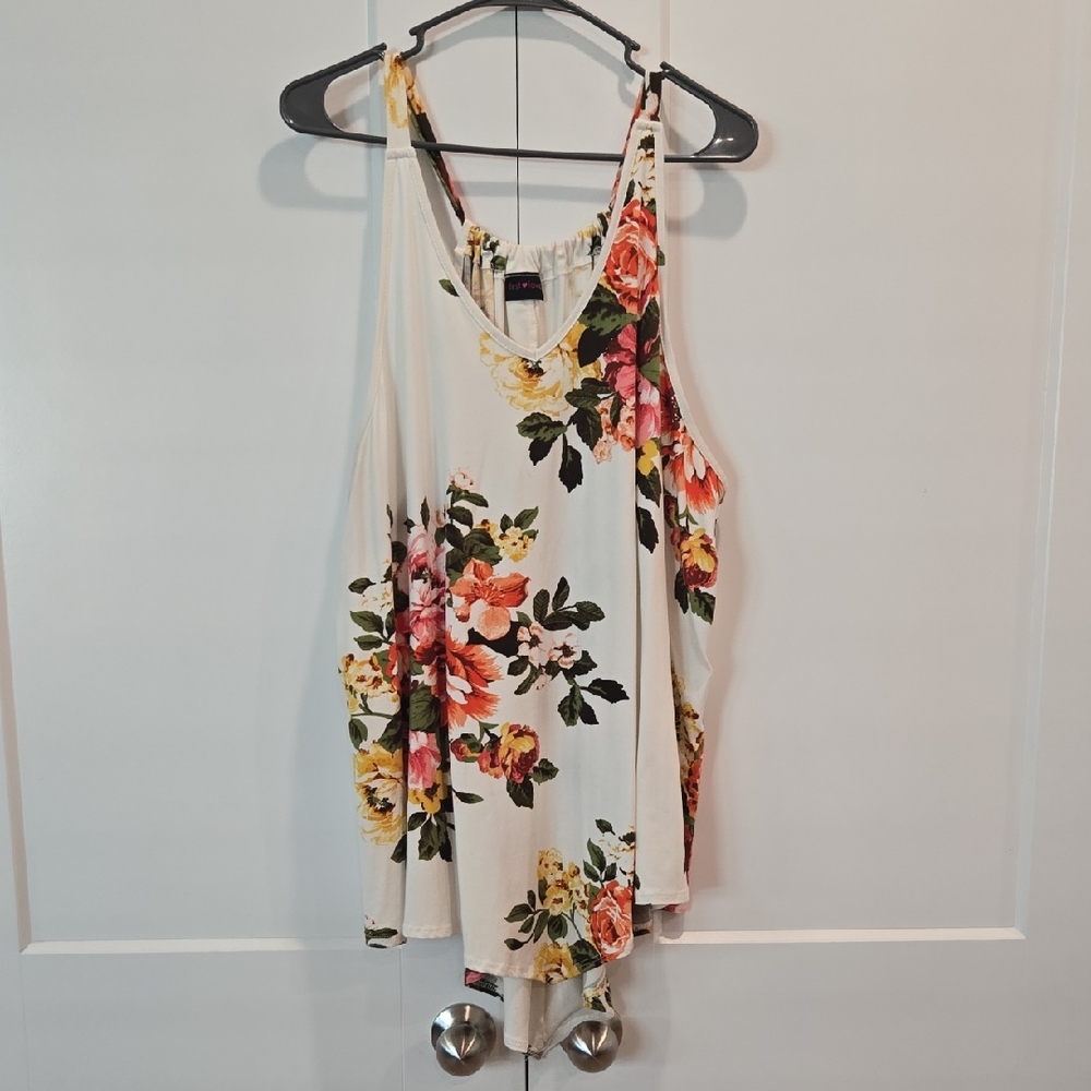 First Love Sleeveless Top - White, Pink, Yellow, Green